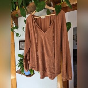 Peasant long sleeve blouse